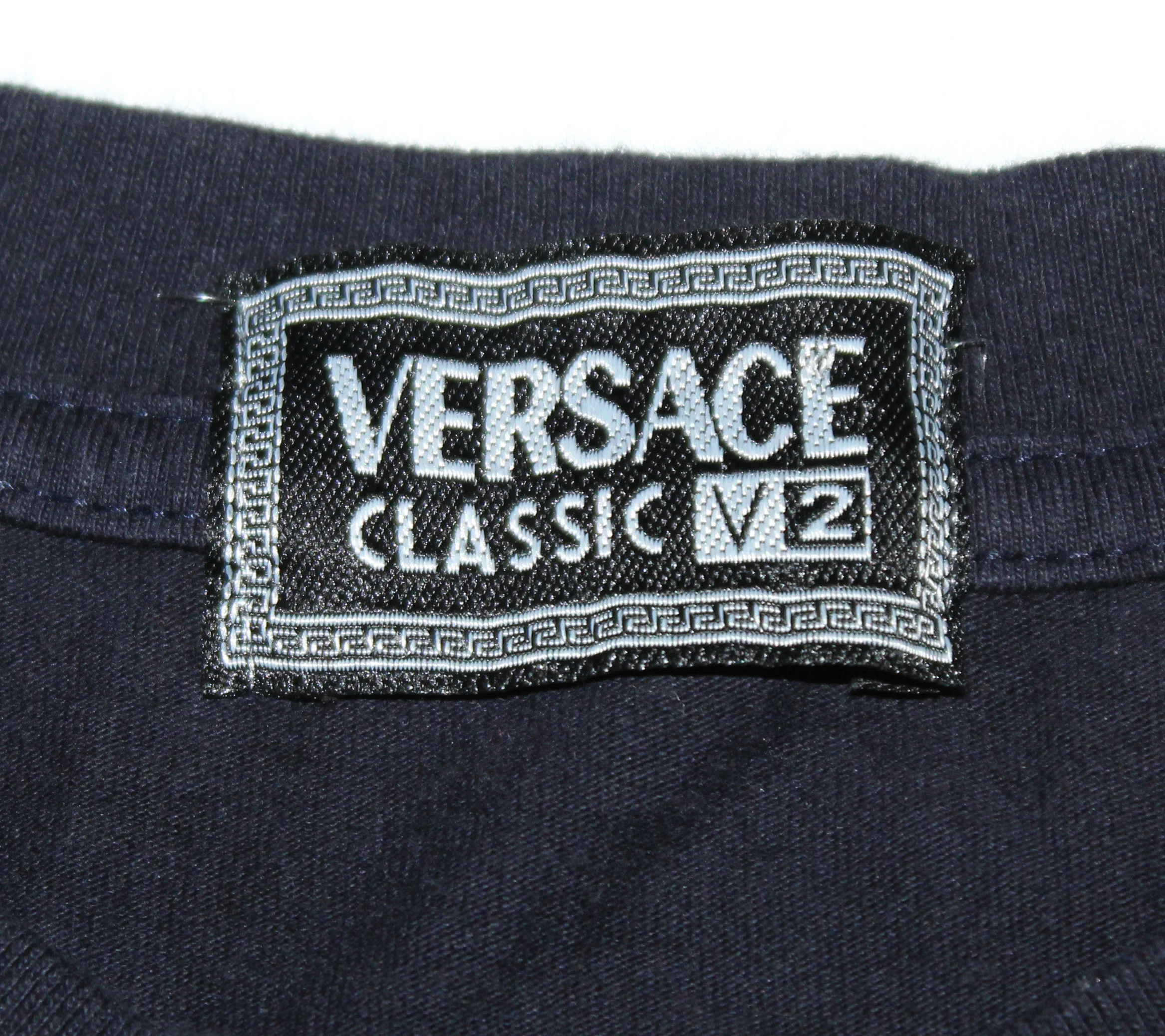 Versace Jeans Couture Navy Graphic T Shirt (Size S) — RootsBK